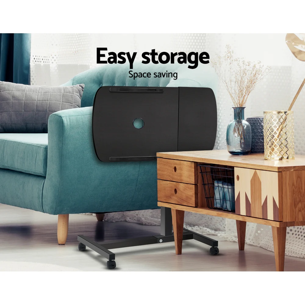 Artiss Laptop Desk Table Fan Cooling Black 60CM - Image 8