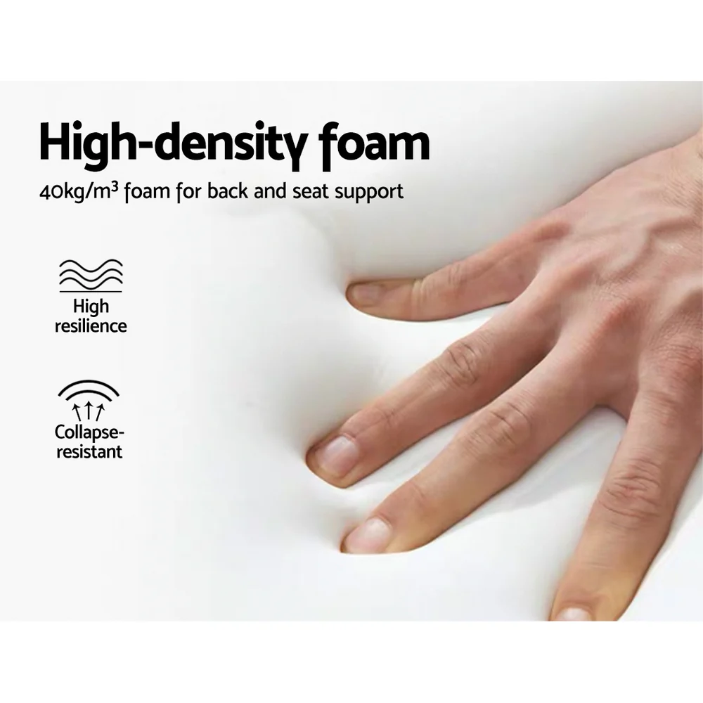 Artiss Rocking Armchair Bentwood Frame With Footrest Black Afton - Image 3