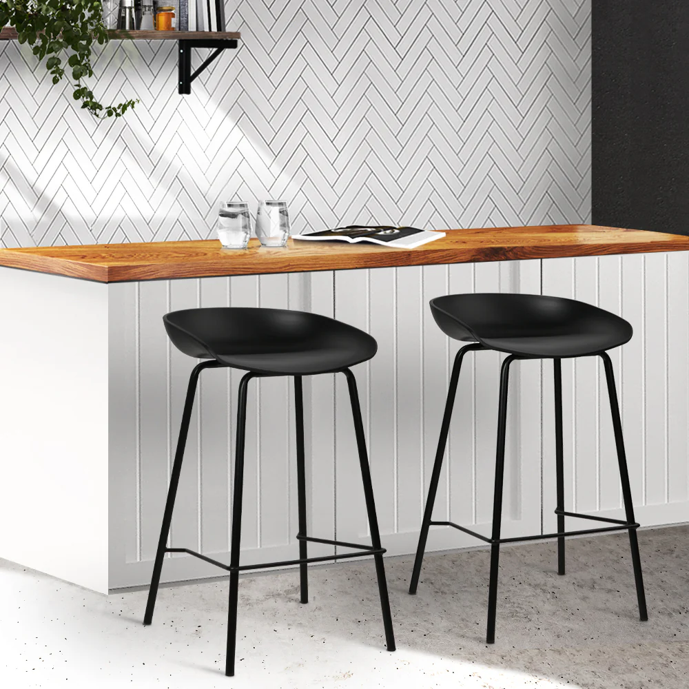 Artiss 2x Bar Stools Kitchen Counter Stools Metal - Image 8